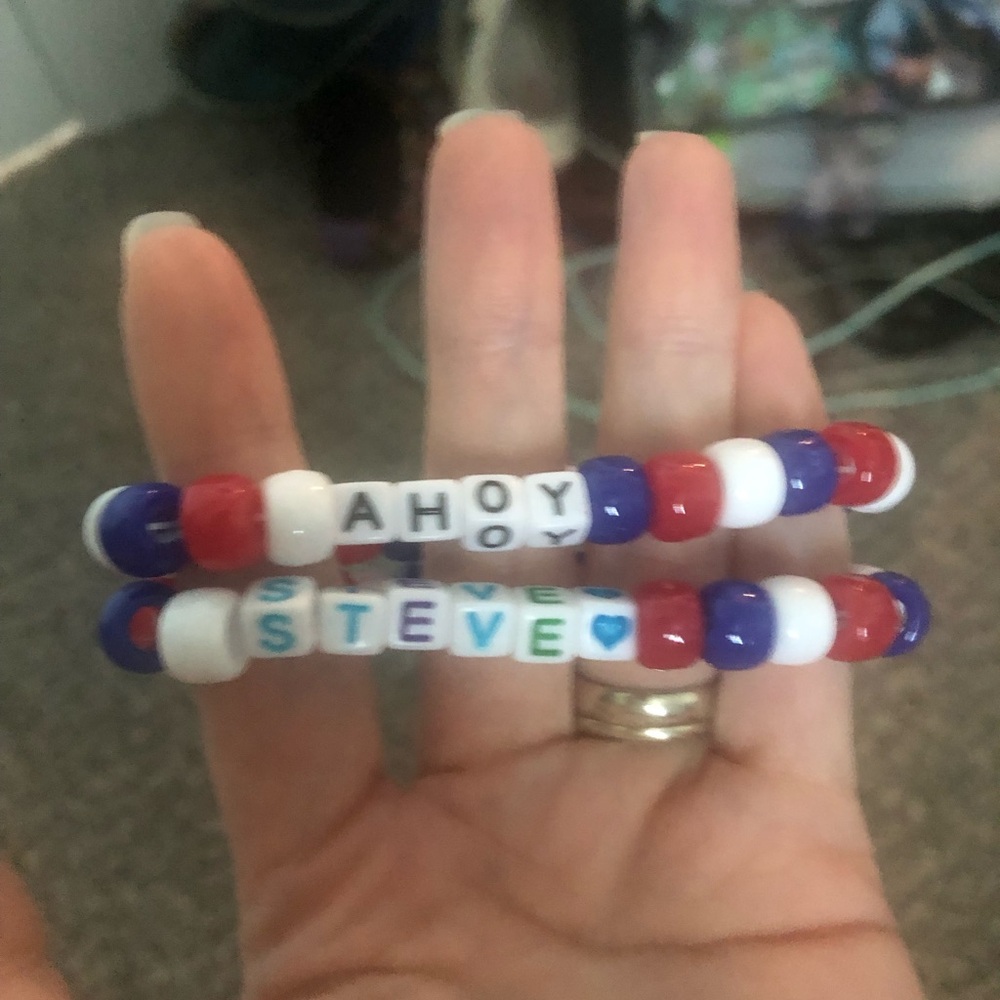 Stranger things themed bracelets